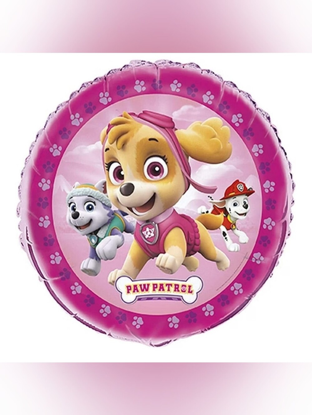 Paw Patrol Skye Round Pink Pup Foil Balloon 18 Inch